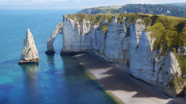 Les majestueuses falaises de craie blanche