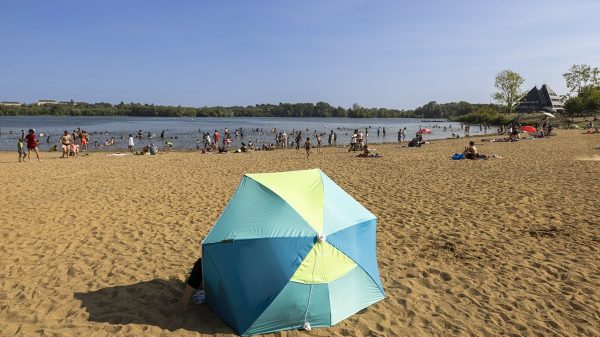 Playa del lago de Maine