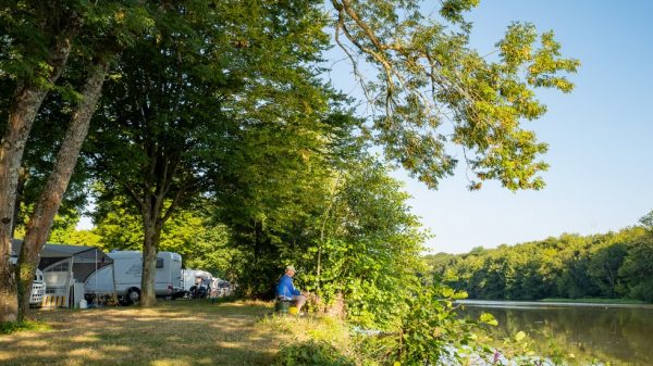 Vissen in de Loire langs de camping, op een steenworp afstand van het Stade Nautique