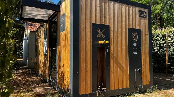 The campsite’s Cyclocamp bike workshop