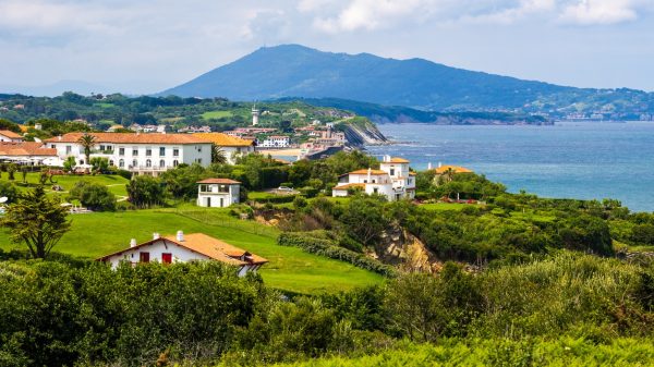 Villas on the coast of Saint-Jean-de-Luz in the Basque Country 
