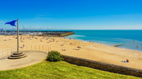 La playa de Noëveillard en Pornic