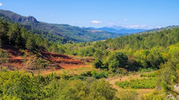 Paysage du massif des Corbières
