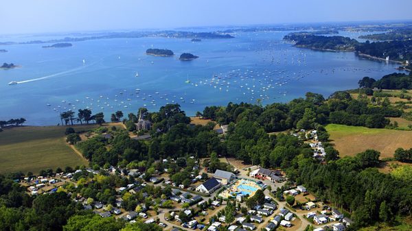 Der Campingplatz aus der Vogelperspektive