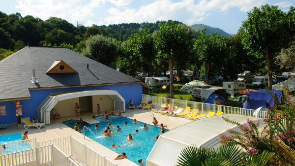 The campsite’s water park 