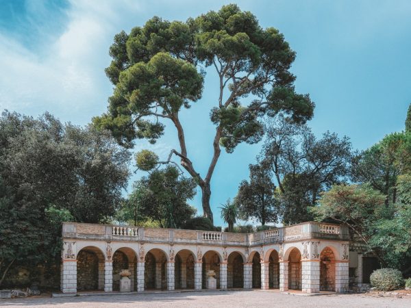 Colonnade built on Castle Hill