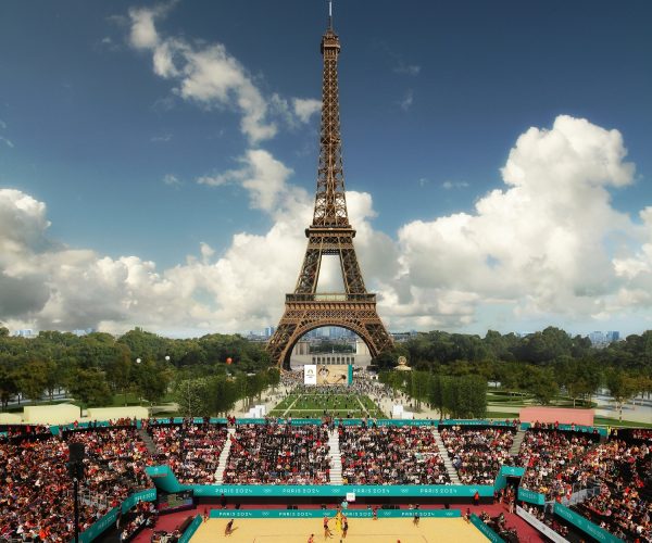 Beach volleyball at the Eiffel Tower Stadium