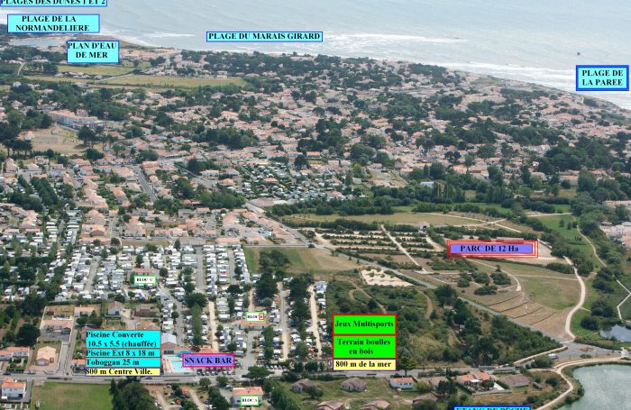 Camping Les Marsouins Bretignolles Sur Mer Plan